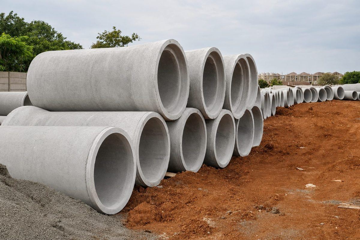 Reinforced Concrete Pipe, large diameter